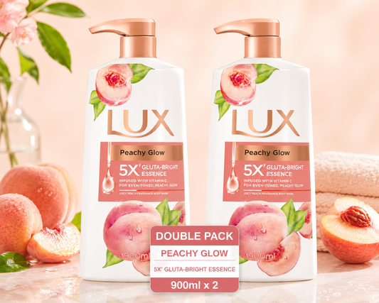 Lux Peachy Glow Shower Cream 900ml – Single & Double Pack