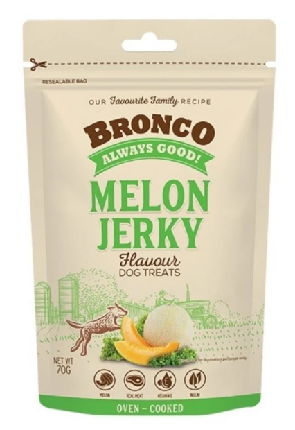 BRONCO Jerky Dog Treats 70g