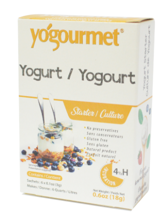 Homemade Yogurt Starter Set - Yogurt Maker + Yogurt Starter (6 x 3g)