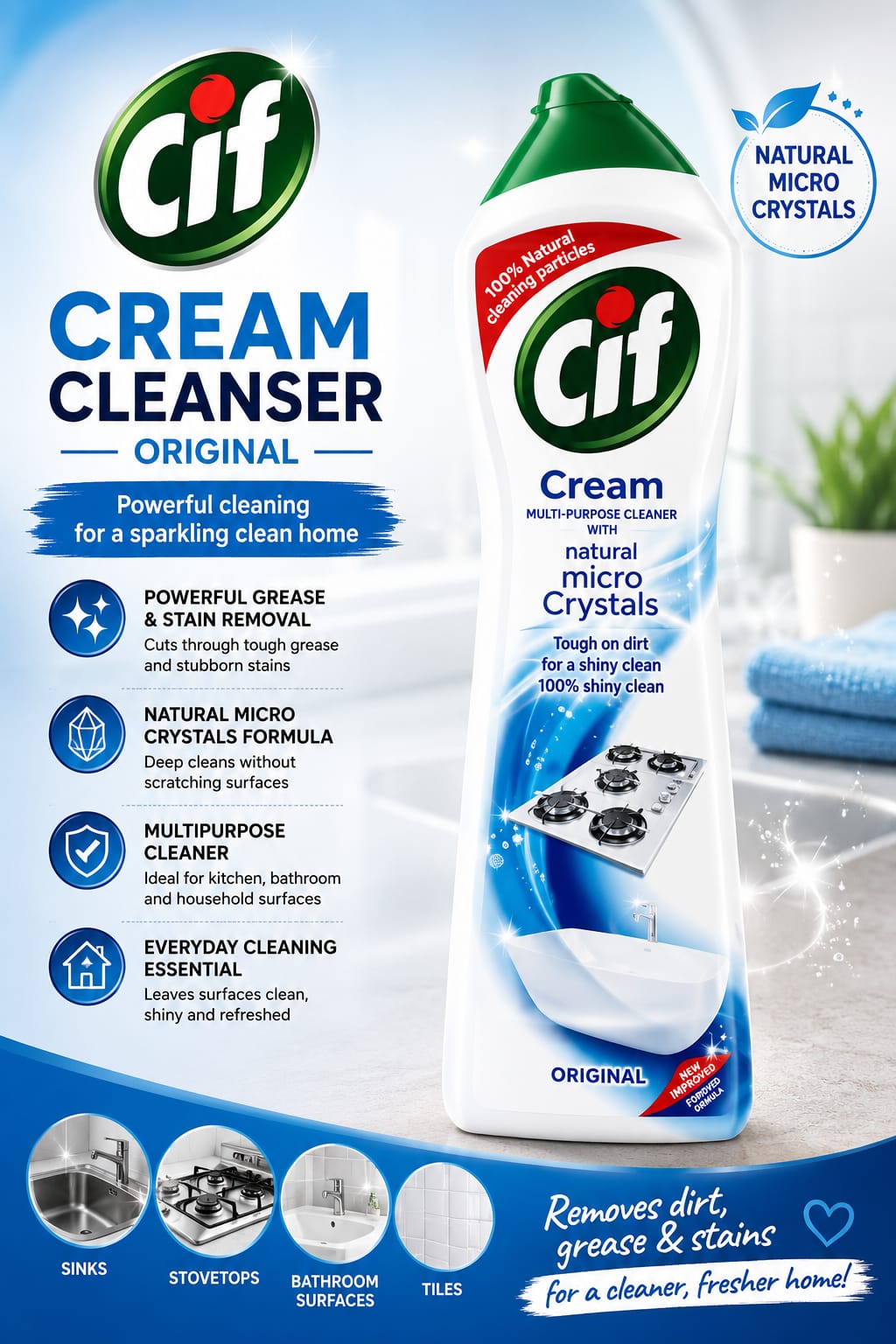Cif Cream Cleanser Original 660g