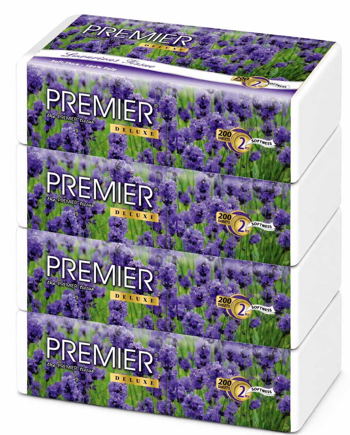 Premier Premier Deluxe Soft Tissue 200 Sheets 2 Ply
