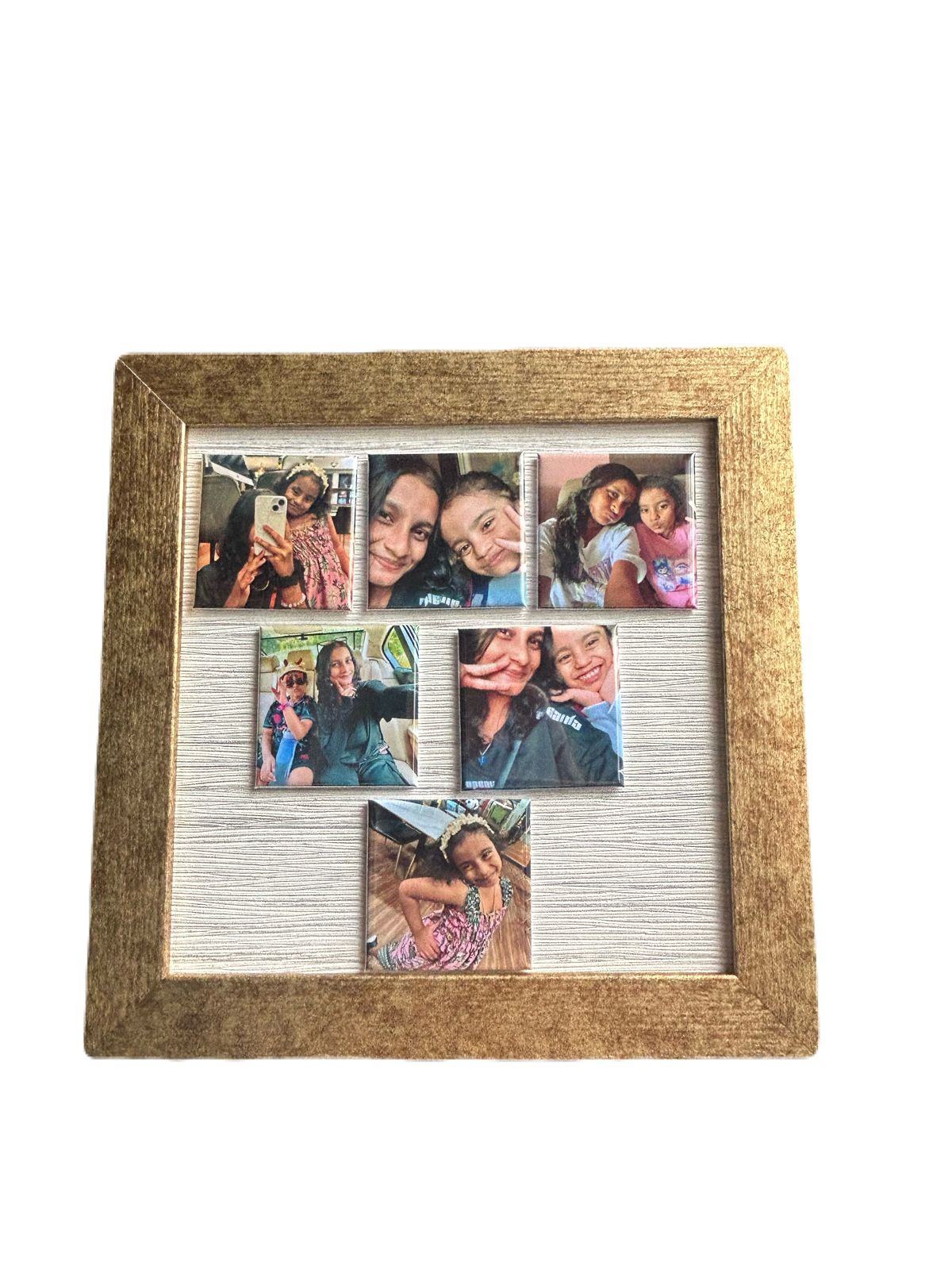 Personalized Photo Magnets (Set of 12) + Frame (29.5cm x 24.5cm)