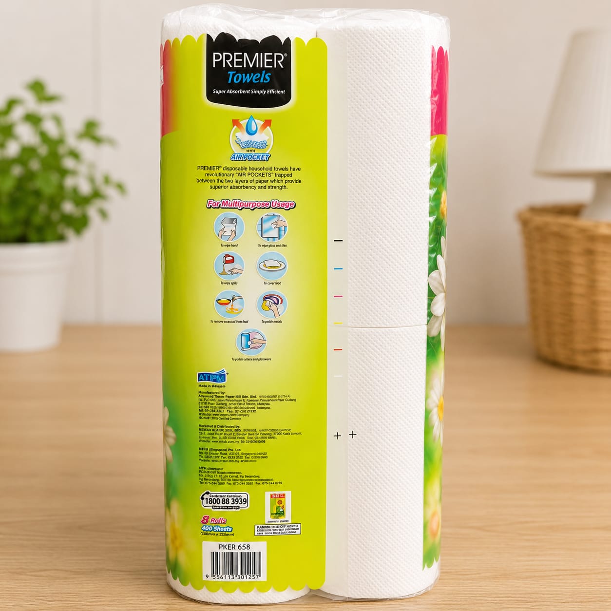 Premier Deluxe Kitchen Towels 6 + 2 Rolls