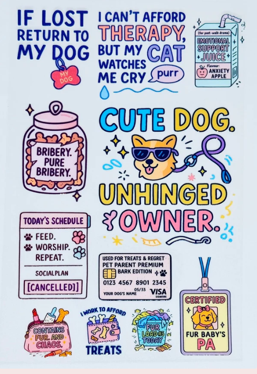 DOG/FURBABIES STICKERS