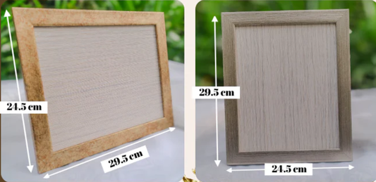Personalized Photo Magnets (Set of 12) + Frame (29.5cm x 24.5cm)