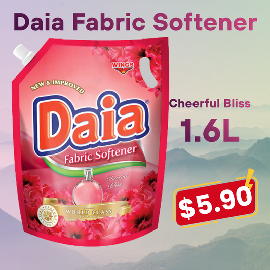 Daia® Fabric Softeners -1.6L (Single & Double Packs)