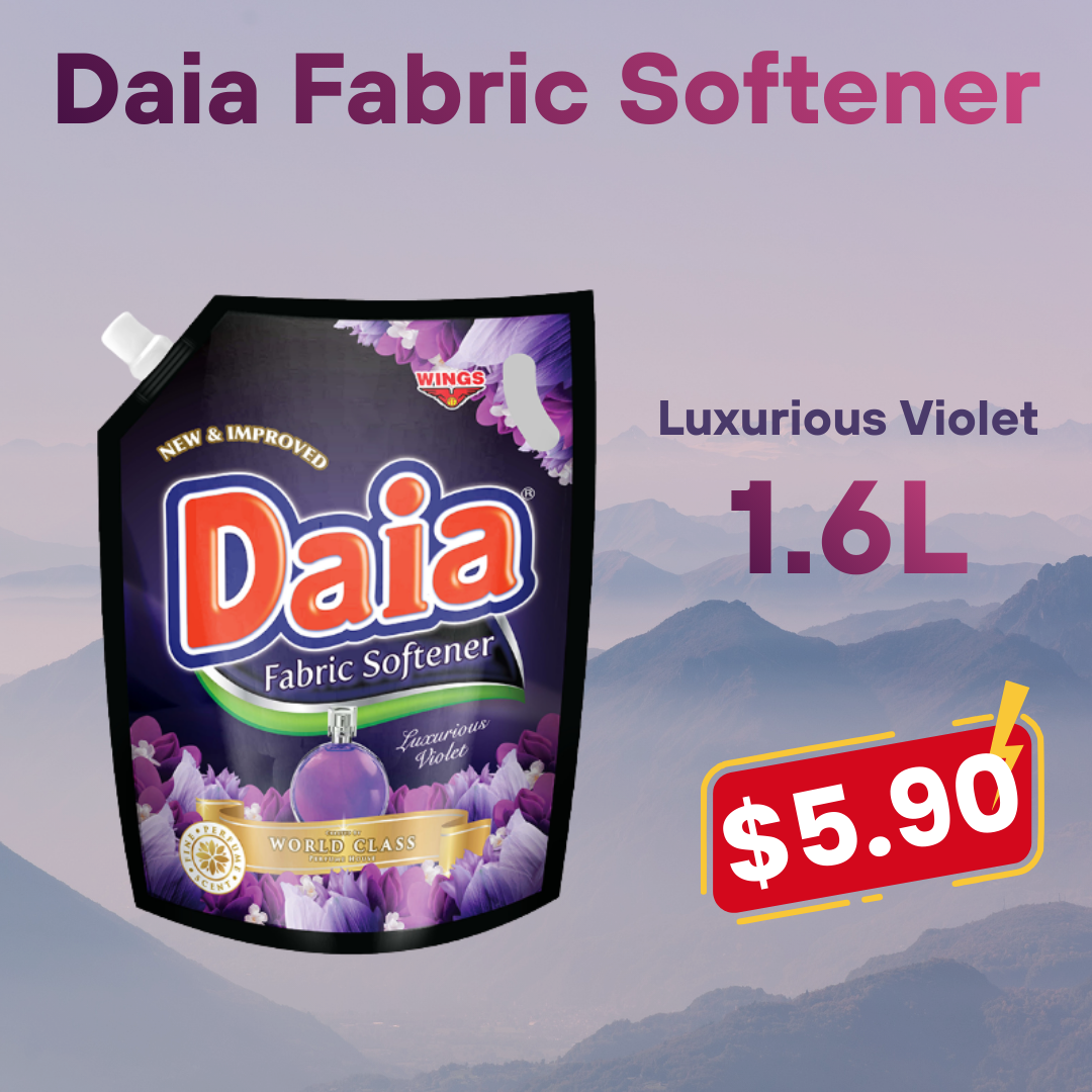 Daia® Fabric Softeners -1.6L (Single & Double Packs)