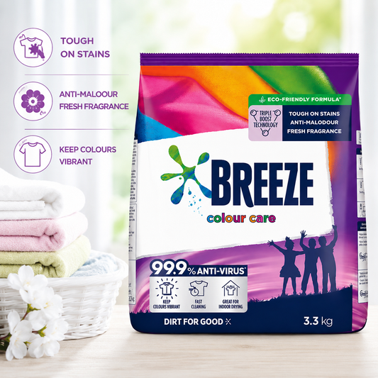 Breeze Colour Care Anti-Bac Powder Detergent 3.3kg