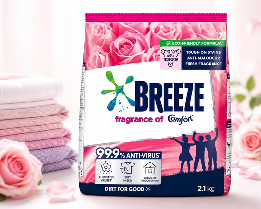 Breeze Fragrance of Comfort 99.9% Anti-Virus Powder Detergent 2.1kg