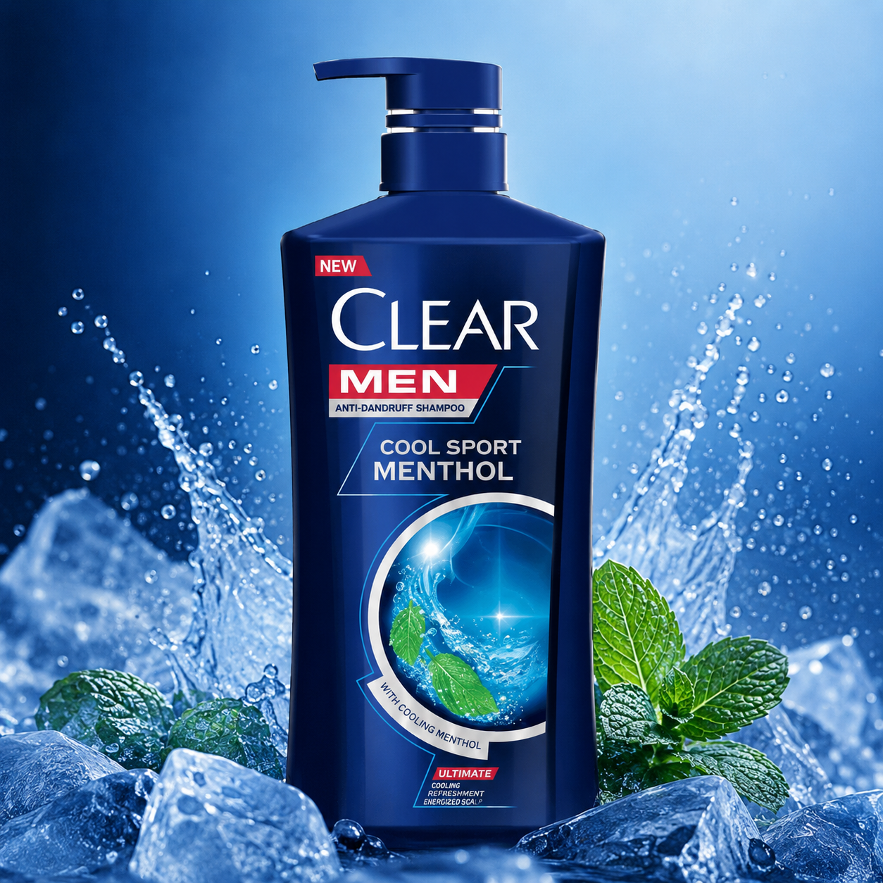CLEAR Men Cool Sport Menthol Anti-Dandruff Shampoo 650ml