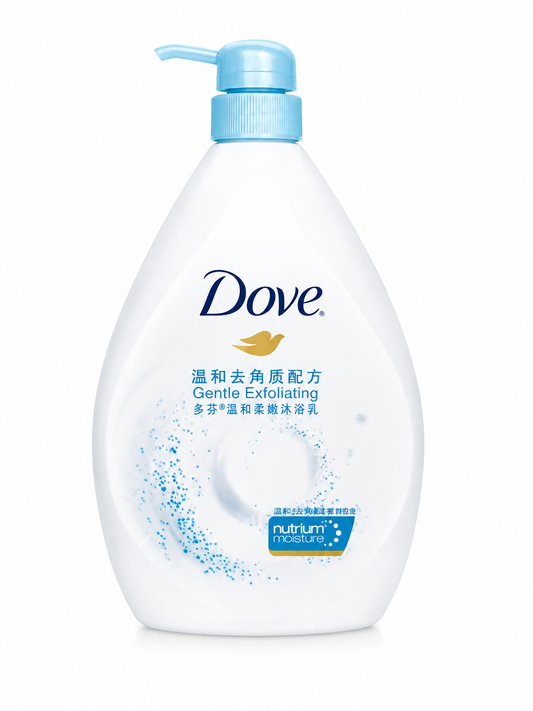 Dove Gentle Exfoliating Body Wash 1L – Single & Double Pack Option