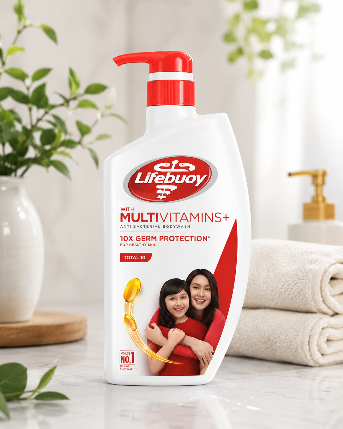 Lifebuoy Total 10 Anti-Bacterial Body Wash 950ml – Single & Double Pack