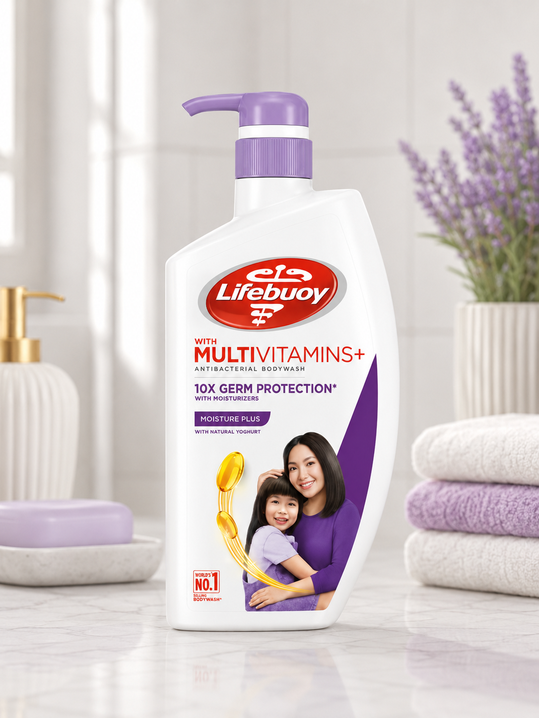 Lifebuoy Moisture Plus Anti-Bacterial Body Wash 950ml – Single & Double Pack