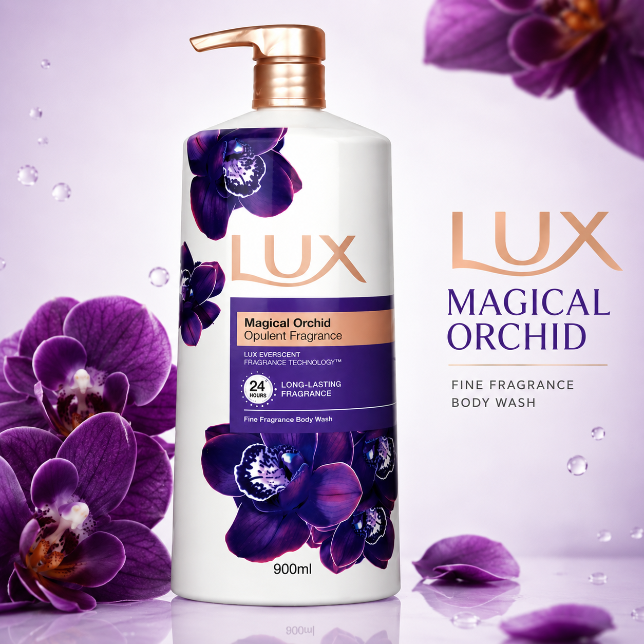 LUX Magical Orchid Fine Fragrance Body Wash 900ml