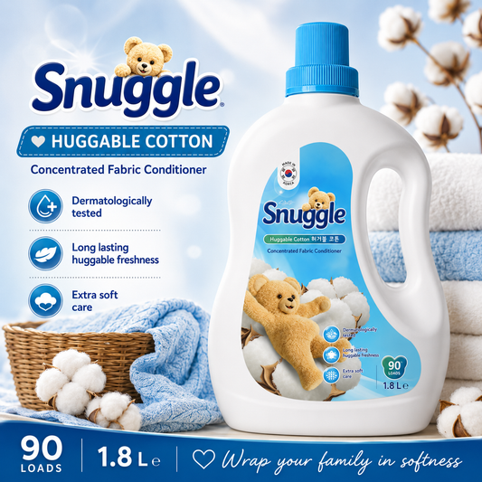 Snuggle Huggable Cotton Concentrated Fabric Conditioner 1.8L – 90 Loads