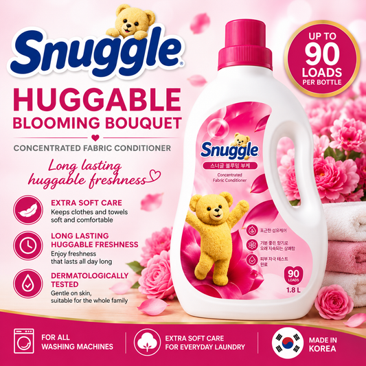Snuggle Huggable Blooming Bouquet Concentrated Fabric Conditioner 1.8L – 90 Loads