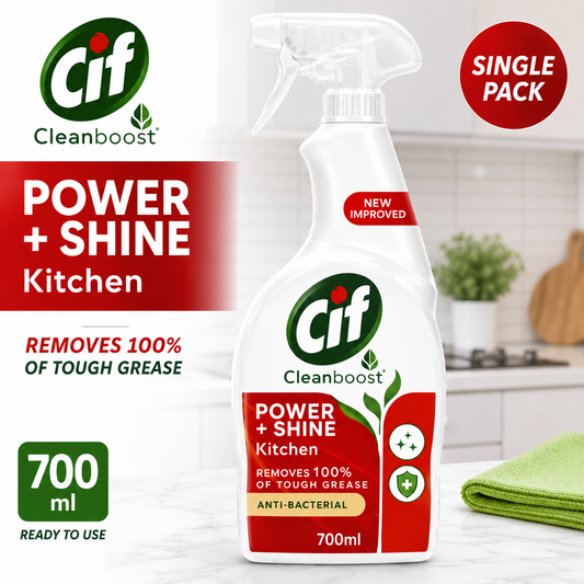Cif Cleanboost Power + Shine Kitchen Cleaner Spray 700ml