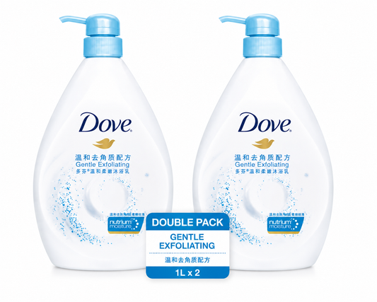 Dove Gentle Exfoliating Body Wash 1L – Single & Double Pack Option