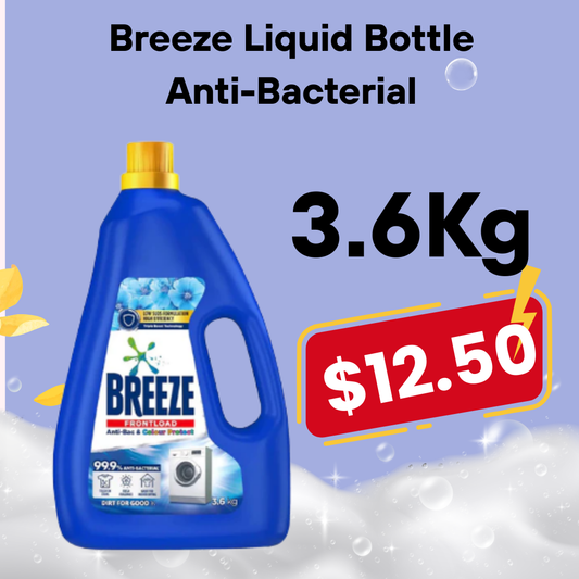 Breeze Liquid Bottle - Anti-Bacterial 3.6kg
