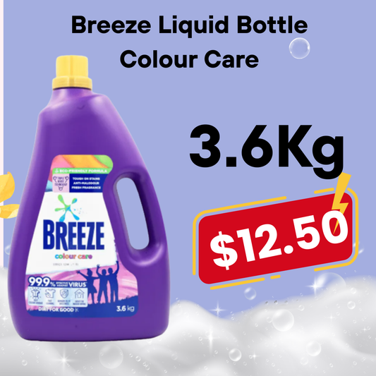 Breeze Liquid Bottle - Colour Care 3.6kg