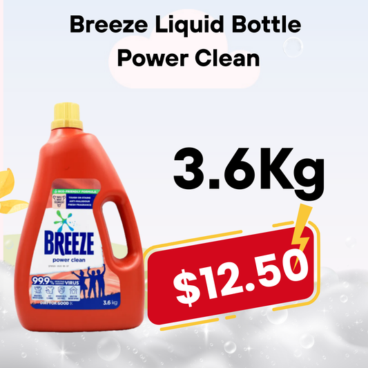 Breeze Liquid Bottle - Power Clean 3.6kg