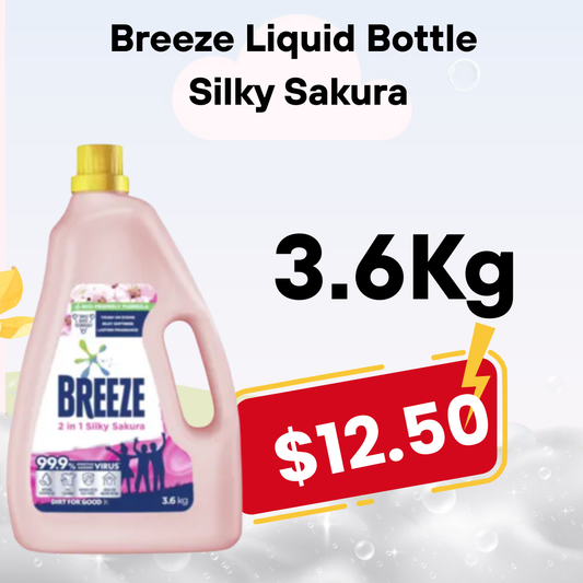 Breeze Liquid Bottle -  Silky Sakura 3.6kg