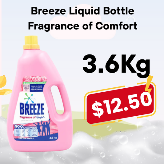 Breeze Liquid Bottle - Fragrance of Comfort 3.6kg