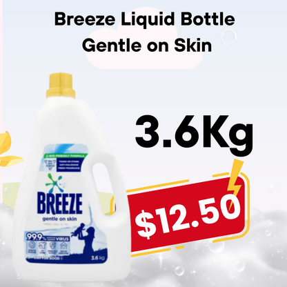 Breeze Liquid Bottle - Gentle on Skin 3.6kg