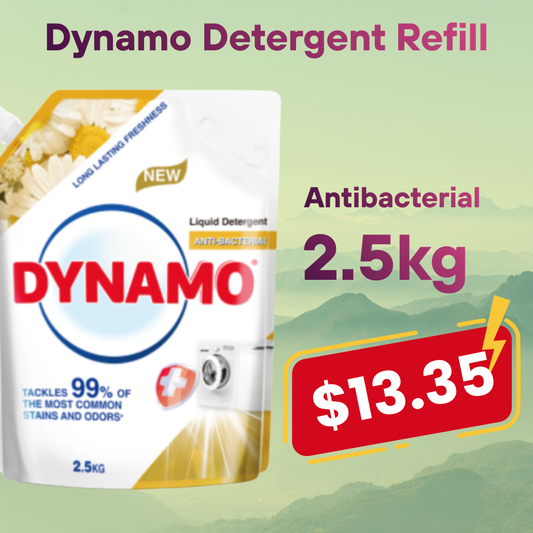 Dynamo Detergent Refill Anti-Bacterial  - 2.5kg