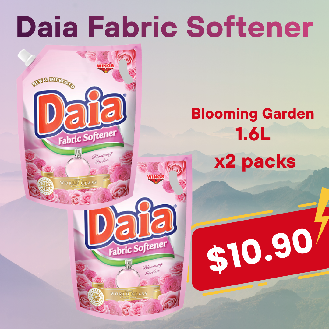 Daia® Fabric Softeners -1.6L (Single & Double Packs)