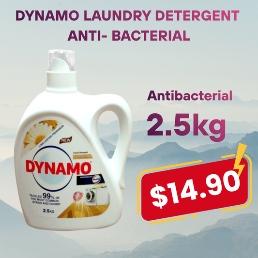 Dynamo Detergent Bottle Antibacterial - 2.5kg