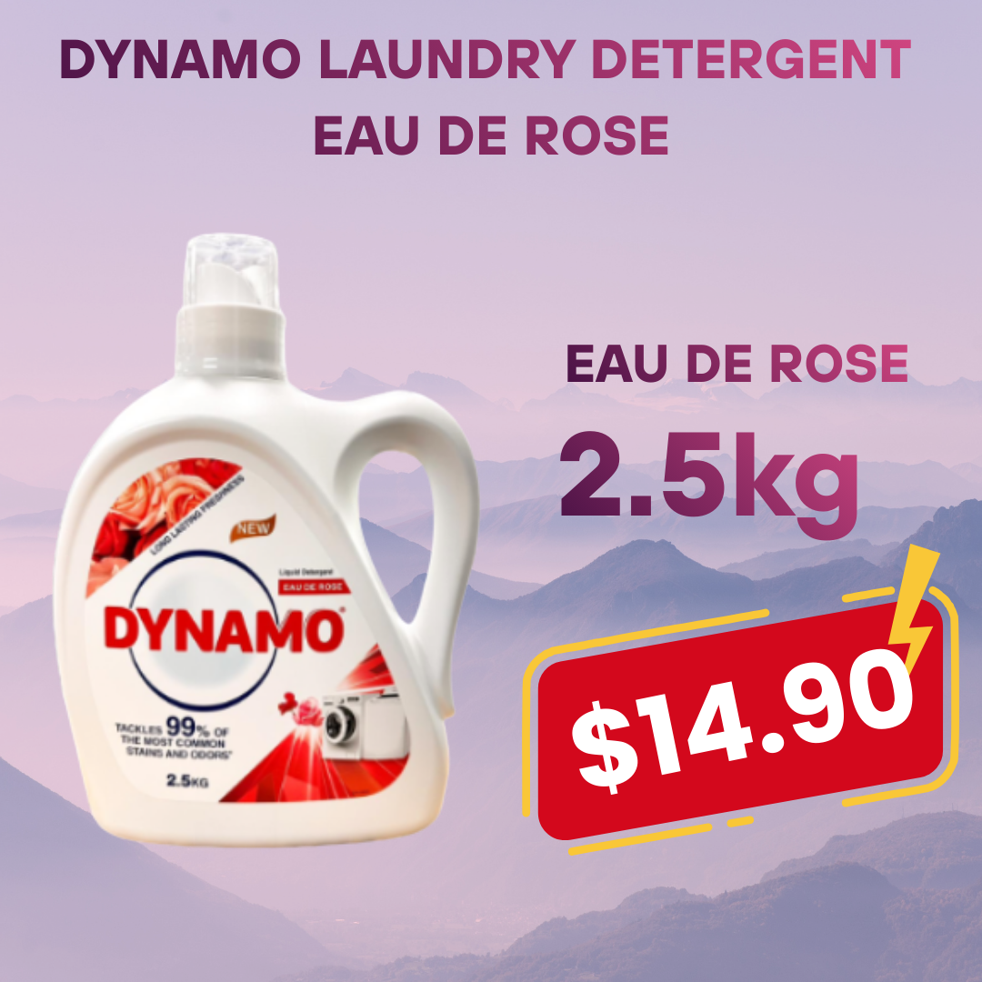 DYNAMO LAUNDRY DETERGENT EAU DE ROSE - 2.5kg
