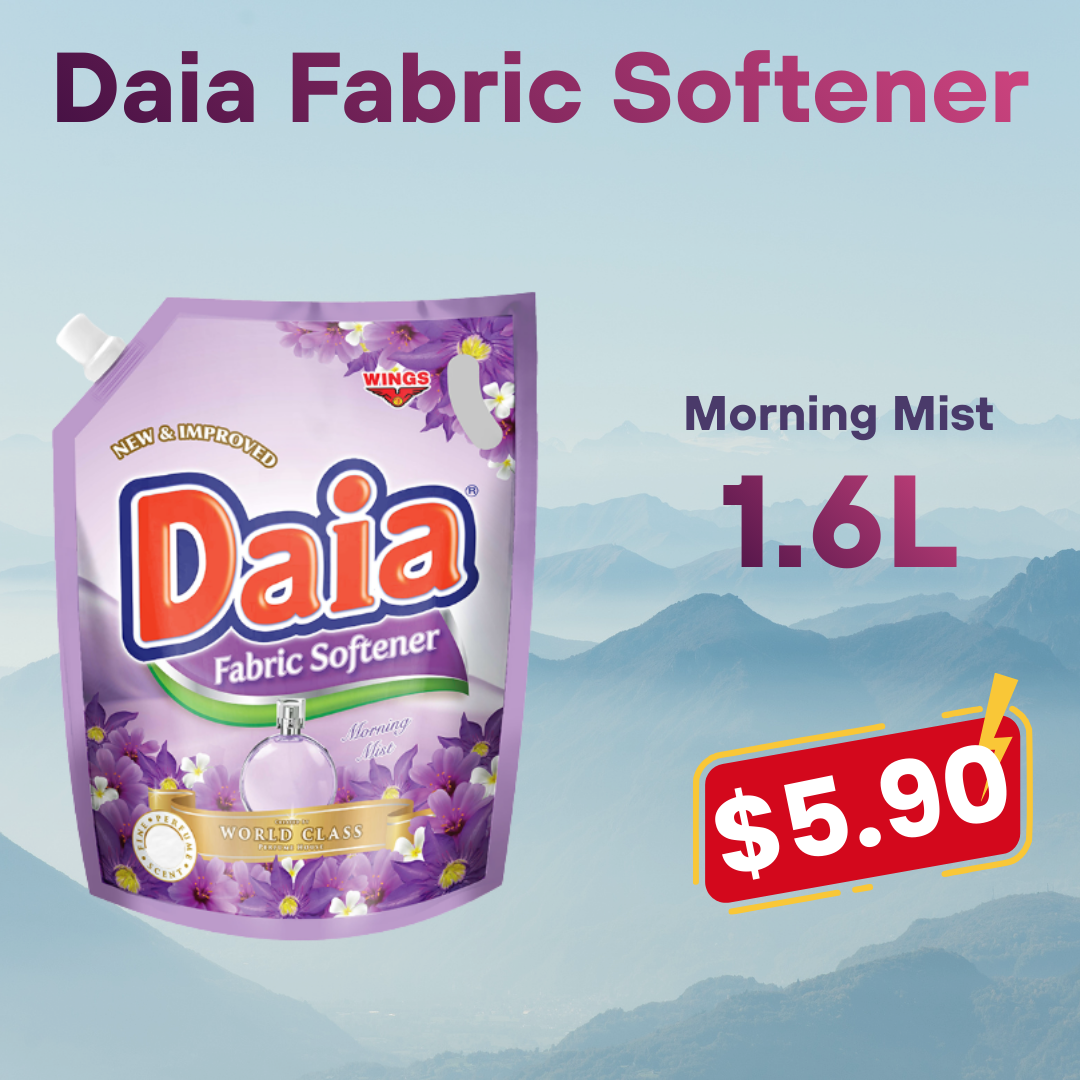 Daia® Fabric Softeners -1.6L (Single & Double Packs)