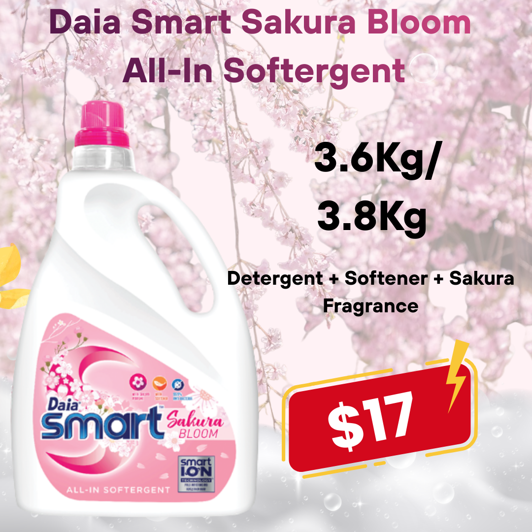 Daia® Smart Sakura Bloom All-In Softergent 3.6 / 3.8kg