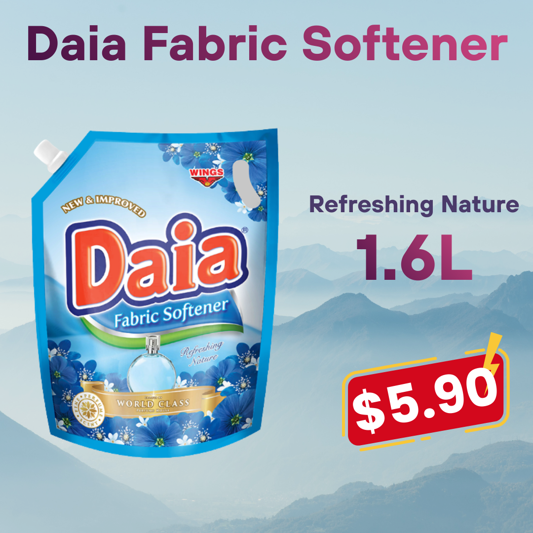 Daia® Fabric Softeners -1.6L (Single & Double Packs)