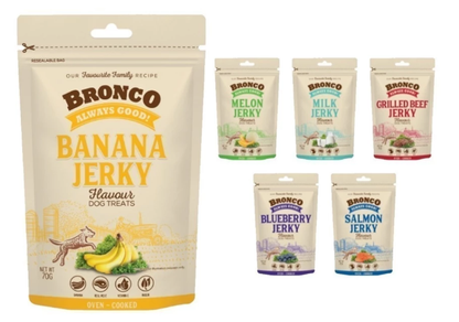 BRONCO Jerky Dog Treats 70g