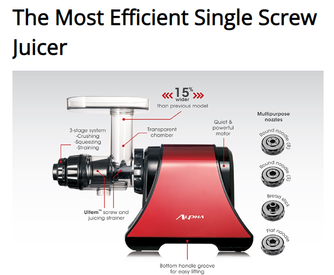 Alpha Juicer DA-1200