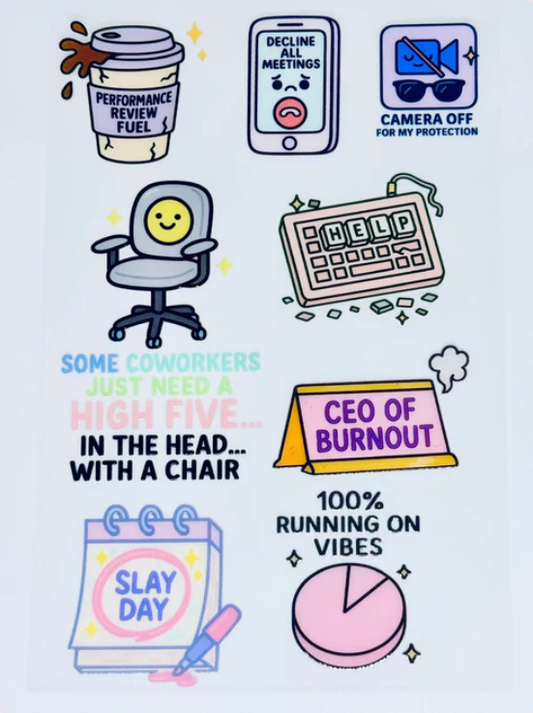 WORKPLACE HUMOUR STICKERS