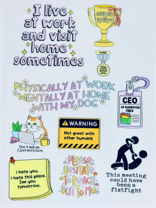 WORKPLACE HUMOUR STICKERS