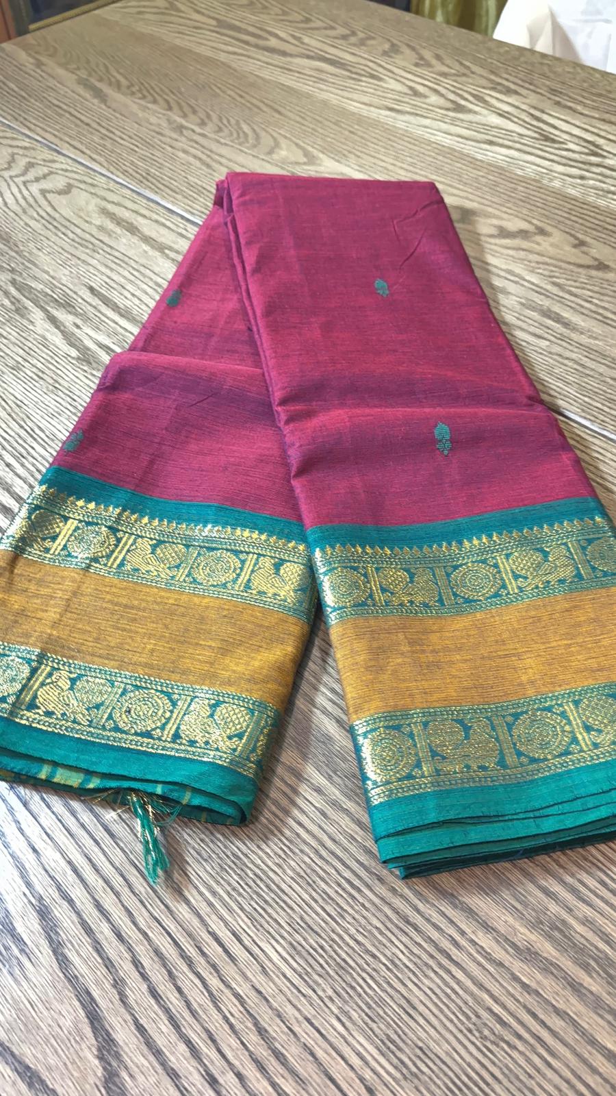 Srinivasa Boutique : Kanchi Cotton - Pure Handloom (3 for 100SGD) applied automatically at Checkout !