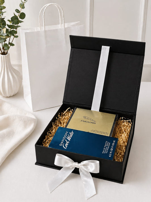 Ready-to-Gift Box- Jaguar Classic Gold EDT 100ml + Davidoff Cool Water EDT 125ml