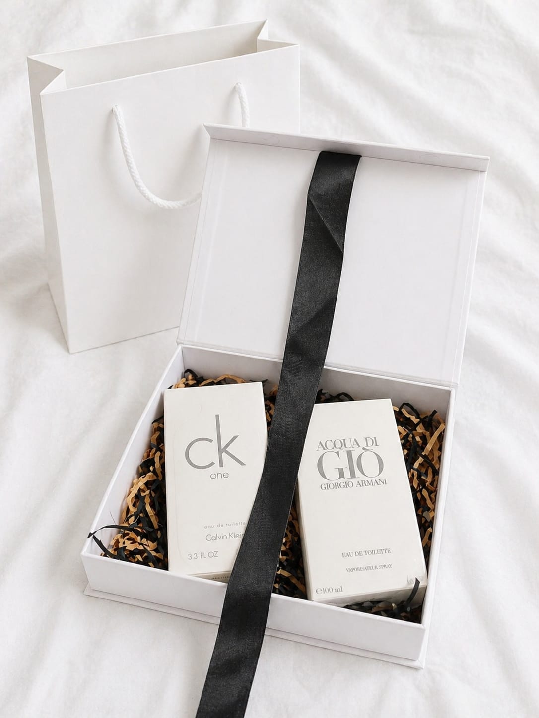 Ready-to-Gift Box- Giorgio Armani Acqua Di Giò EDT 100ml + Calvin Klein CK One EDT 100ml