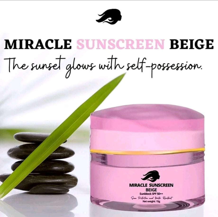 Miracle Shine Sunscreen Matte  (Brown & Beige)  SPF 50+++ (15gms)