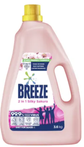 Breeze Liquid Bottle -  Silky Sakura 3.6kg