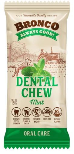 Bronco Dental Chew for Dogs, 18g (Mix & Match)