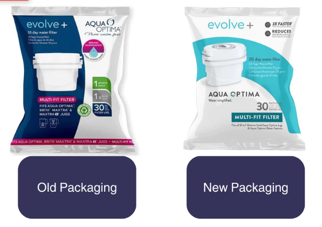 Aqua Optima Evolve + Water Filter Replacement Cartridge ( Single / 6 pack )