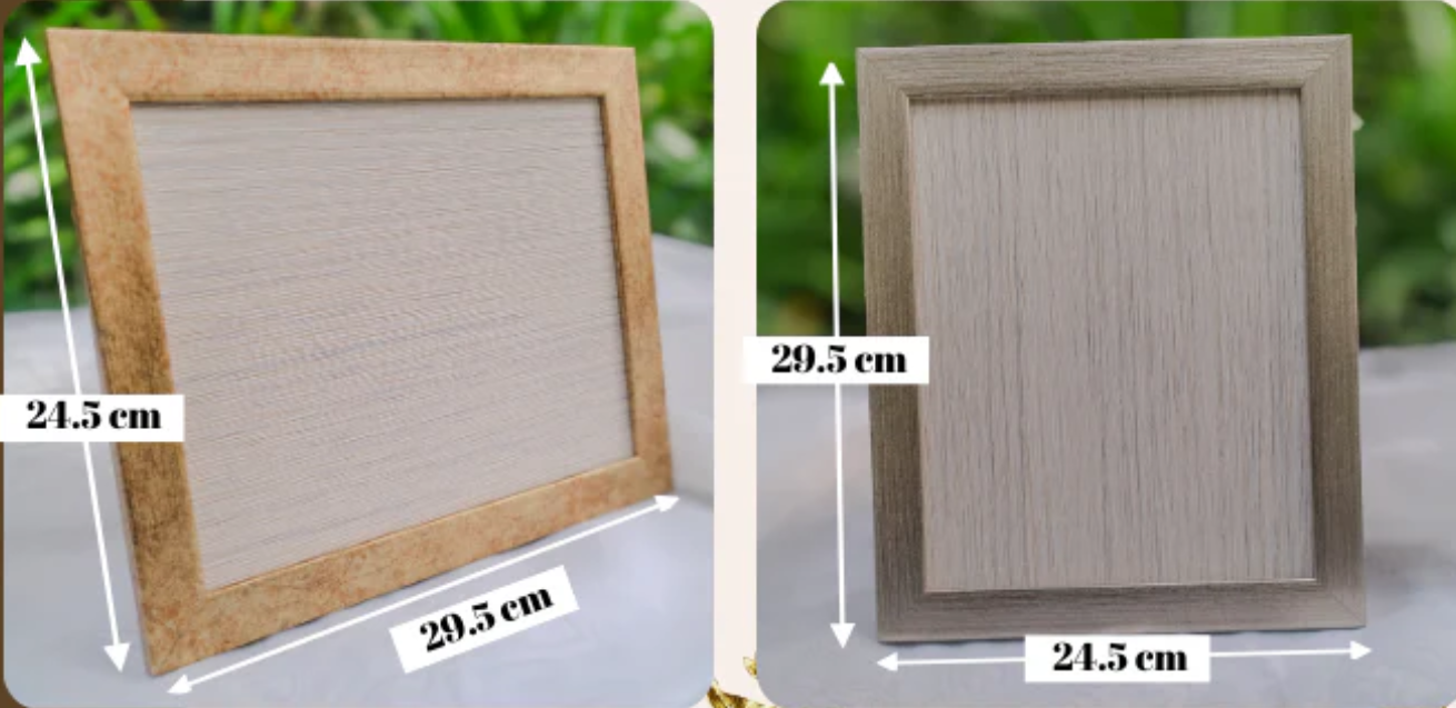 Personalized Photo Magnets (Set of 12) + Frame (29.5cm x 24.5cm)