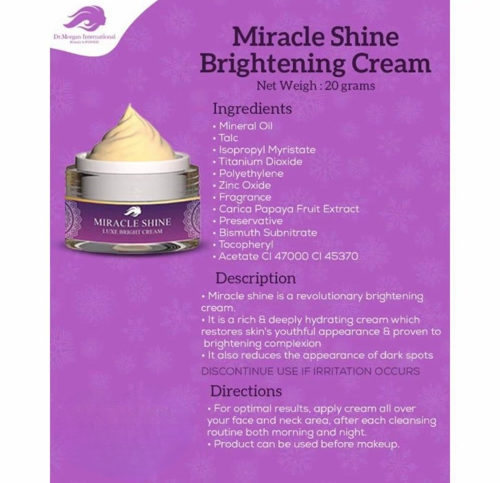 Miracle Shine (Lexe Brightening Cream ) 20gms