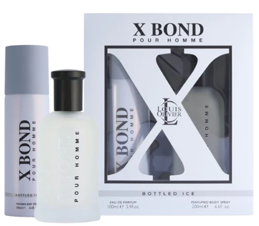 X BOND ICE GIFT SET 100ml + 200ml Body Spray - Hotseller !